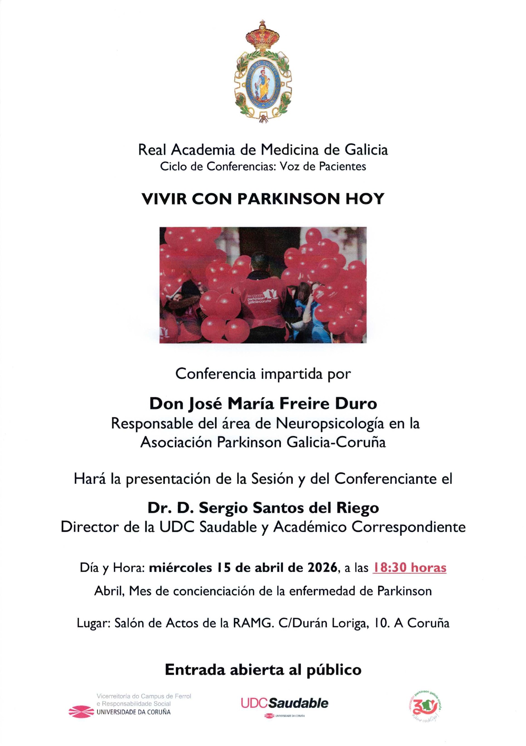 Charla: Vivir con Parkinson hoy
